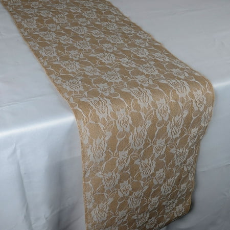 

Calla Lili - Burlap Table Runner ( 14 inch x 108 inches )