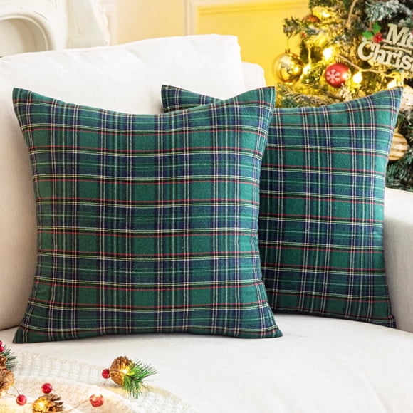 Funda de almohada decorativa AQOTHES Scottish Tartán 51x51 cm