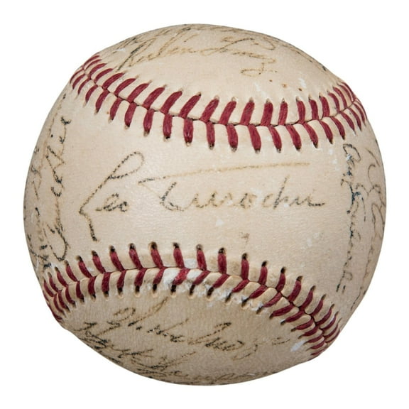 RARE 1954 NY Giants World Series Champs Signed Baseball Willie Mays PSA DNA COA