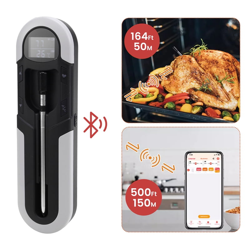Wireless Thermometer Food Meat Steak Digital Bluetooth Barbecue Accessories Kitchen Oven Grill BBQ Smart Thermometers B