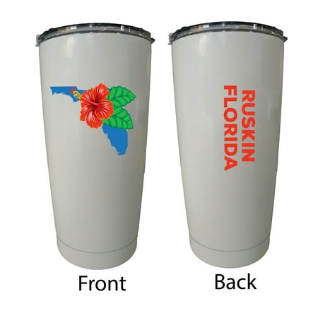 

Ruskin Florida 20 oz Insulated Stainless Steel Tumbler Hibiscus Flower Design