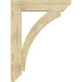 thumbnail image 3 of Ekena Millwork 6"W x 34"D x 46"H Thorton Slat Rough Sawn Bracket, Douglas Fir, 3 of 4