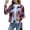 Red Grid, variant on Anygrew Womens Shacket Plaid Shirts Flannel Shacket Jacket Long Sleeve Button Down Shirt Trendy Fall Outfits for Women Coats