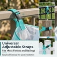 thumbnail image 3 of NOGIS Pool Floats Storage Bag,Pool Float Toy storage Mesh Bag,Adjustable Swimming Pool Hanging Mesh Organizer Net Bag for Floats,Balls,Water Inflatable Toys and Other Pool Accessories (Green), 3 of 7
