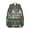 Dark-green-1, variant on Vintage Antique Lovers Style School Backpack for Student, Durable Waterproof Oxford Cloth with Worn-Out Effect and Faded Style Patterns, Adjustable Straps, Large Capacity Rustic Bag