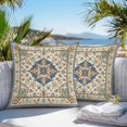 thumbnail image 3 of Southwest America Outdoor Pillow Covers 20x20 Inch Throw Pillow Covers Set of 2 Waterproof Decorative Pillow Cases Orange Blue Desert Bohemian Tribal Cushion Covers for Patio Furniture Garden Couch, 3 of 8