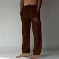 thumbnail image 2 of Styesk Pantalon Homme Mode Imprimé Décontracté Taille Élastique avec Poche Pantalon de Sport, 2 of 5