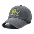 thumbnail image 2 of Embroidered Pickleball Hat for Men Women, Pickle Ball Gifts, Adjustable Washed Baseball Cap, 2 of 6