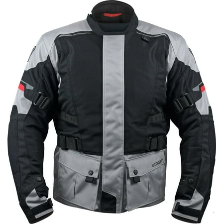 ELIPSOL AIR JACKET MOTORCYCLE ADVENTURE TOURING JACKET - SILVER, S