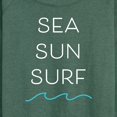 thumbnail image 3 of Instant Message - Sea Sun Surf - Women's Lightweight French Terry Long Sleeve Shirt, 3 of 6