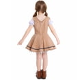 thumbnail image 4 of Godom Little Girls Dress Short Sleeve Dress Cotton Casual Spring Summer Applique Dresse Tween Dresses, 4 of 5