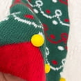 thumbnail image 6 of Christmas Knitted Beanies Hat for Kids, Christmas Santa Hat with Plush Ball Winter Warm Crochet Bearded Handmade Xmas Cap for Children, 6 of 7