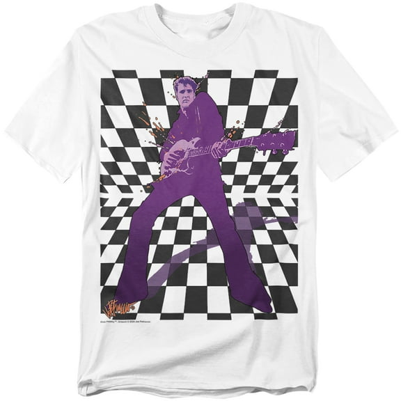 Elvis Presley T-Shirt Lets Rock Unisex Graphic Tee For Men & Women White 