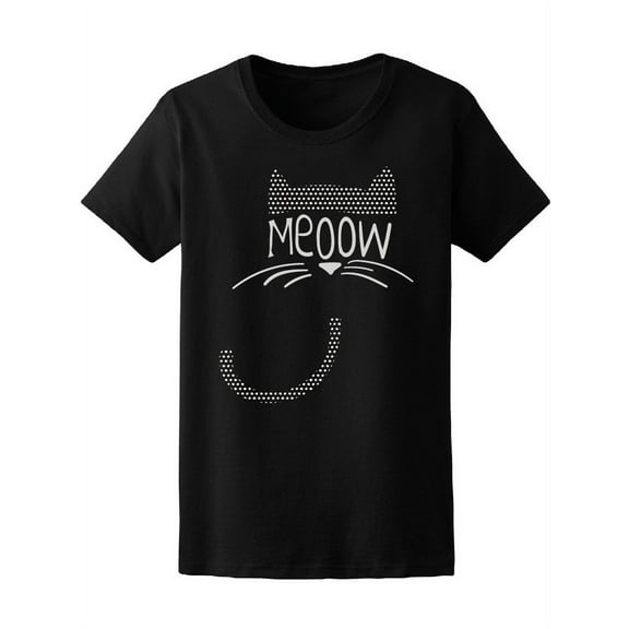 Cutie Meoow Cat T-Shirt Women -Image by Shutterstock, Female Small