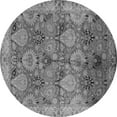 thumbnail image 1 of Ahgly Company Indoor Round Oriental Gray Industrial Area Rugs, 4' Round, 1 of 4