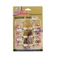 thumbnail image 3 of Alice AO-020HV2P 2pcs(Left + Right) Classical Guitar Tuning Key Gold /Black Plated Peg Tuner Machine Head(long) String Tuner, 3 of 7