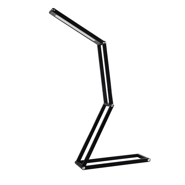 Inteprter Lámpara plegable USB recargable 1000 mah Soporte de aluminio Luz de Iluminación y accesorios negro Inteprter HA025119-01