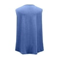thumbnail image 5 of Jewelreauty Womens Plus Size Ruched Tank Tops Casual Sleeveless Square Neck Tees Summer Loose Tunic Blouses (XL, Blue), 5 of 5