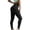 Black, variant on Leggings for Women Seamless High Waisted Slim Full Length Running Yoga Pants Athletic Workout Tights
