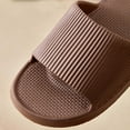 thumbnail image 5 of Xfvqtps Shower Shoes for Mens and Womens Couples Slide Soft Sole Quick Drying Lightweight Non Slip Open Toe Solid Color Indoor Beach EVA Slipper Brown, 5 of 8