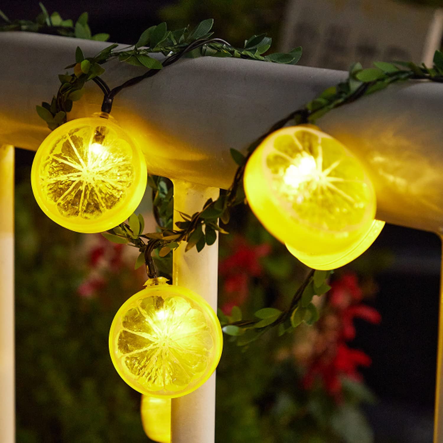 Lemon LED String Lights Party Hanging Lamp In/Outdoor Garden Holiday Decoration 