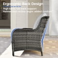 thumbnail image 6 of Vcatnet 2 Pieces Outdoor Patio Furniture Loveseat Sectional Sofa All Weather Wicker Conversation Set for Deck, Porch, Gray, 6 of 6