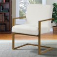 thumbnail image 1 of Lifestyle Solutions Leslie Stationary Chair in Cream Fabric Upholstery, 1 of 7