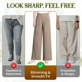 thumbnail image 5 of XDIAHBPL Casual Pants For Women Womens Pants Soft High Waist Pull On Wide Leg, 5 of 7