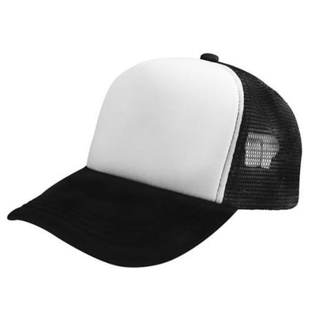 Zodaca Trucker Hat Baseball Cap Mesh Caps Blank Plain Mesh Hats White ...