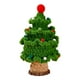 thumbnail image 2 of Árbol de Navidad artificial tejido a mano, adornos de madera en maceta con bolas de colores y bolas rojas para coche, hogar, oficina, aula, dos colores., 2 of 8