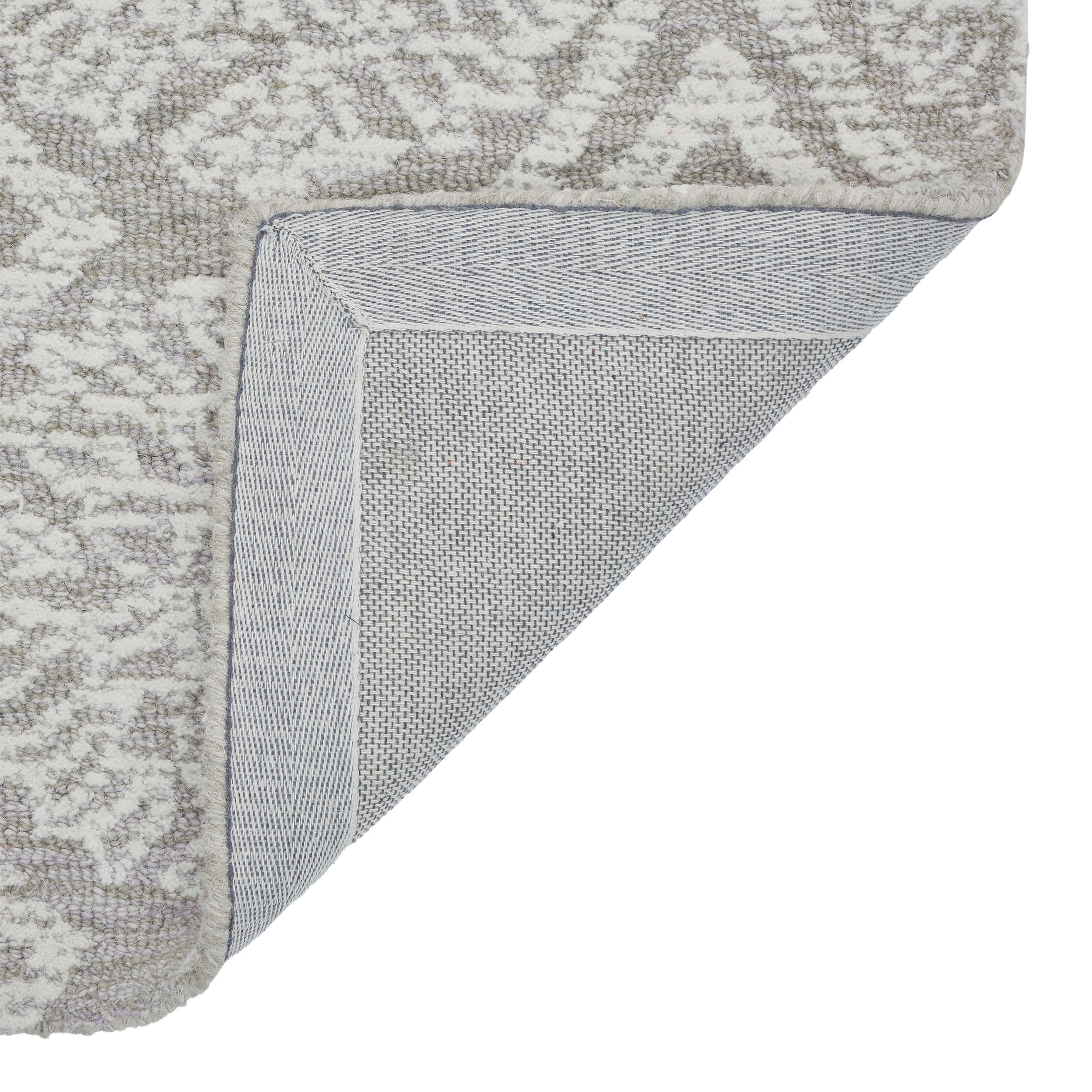 Better Homes & Gardens Suzani Taupe Medallion Wool Indoor Area Rug, 24" x 36"