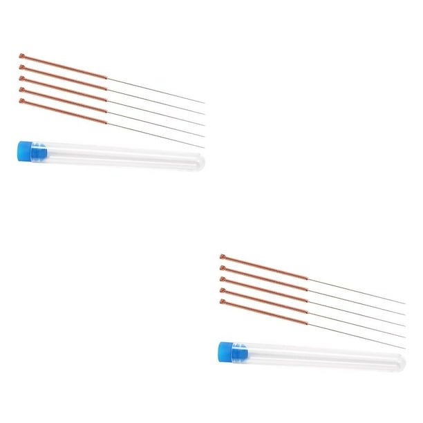 Sidaley Kit de limpieza de boquillas de 5 uds., cabezal de impresora 3D, de limpieza, cabezal extrusor de acero inoxidable, herramienta de Type5 NO5
