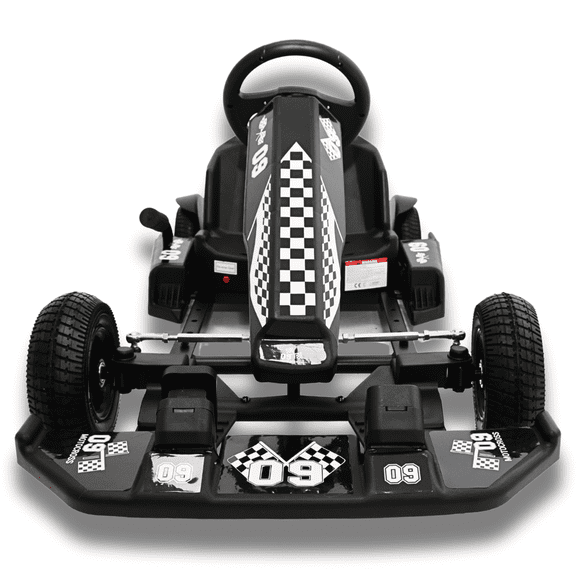 KingToys Black Speedy 36V Go Kart Adjustable Seat Goes Up To 22KM/H