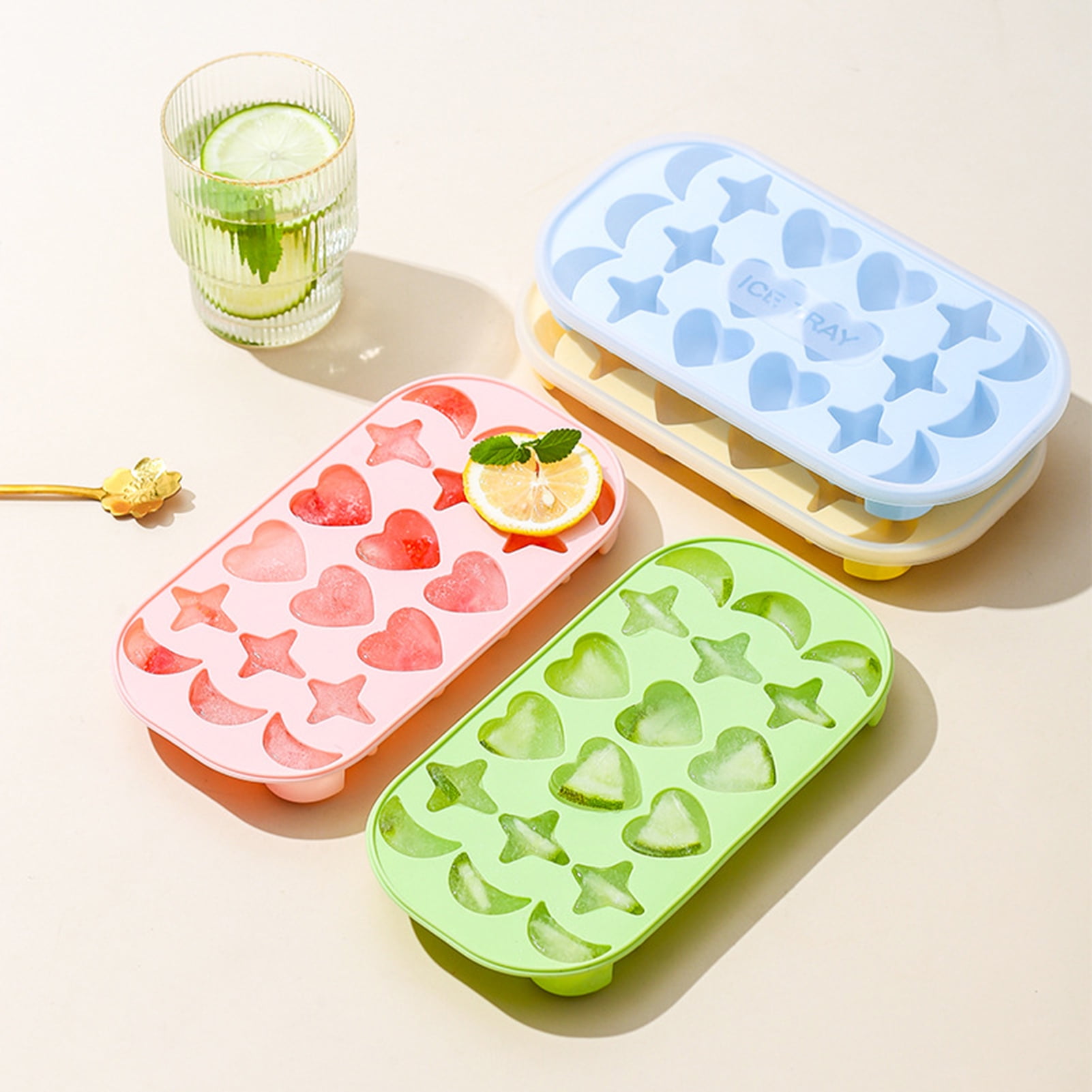 Customized Logo Easy Release Ice Mold 21 Holes Ice Cube Tray with Removable  Lid - China Lemon Ice Tray and Grid Ice Lattice price