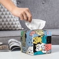 thumbnail image 6 of Picia Different Cats Pattern Tissue Box Cover,PVC Leather Square Holder,Tissue Box Holder with Magnetic Bottom,Facial Paper Organizer Dispenser-5.2"X5.2"X5.2", 6 of 8