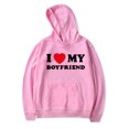 thumbnail image 3 of I Love My boyfriend Hooded Valentines Day Hooded Drawstring Pocket Sweatshirt Men/women  funny  Pullover, 3 of 7