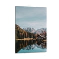 thumbnail image 1 of Mountain, Forest and Lake View Canvas Wall Art Decor, Vertical Version Artwork Modern Home Decor, Ready to Hang, 1 of 6