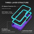 thumbnail image 2 of Funda I-HONVA para Samsung Galaxy S24/S25 a prueba de golpes morado/verde, 2 of 7
