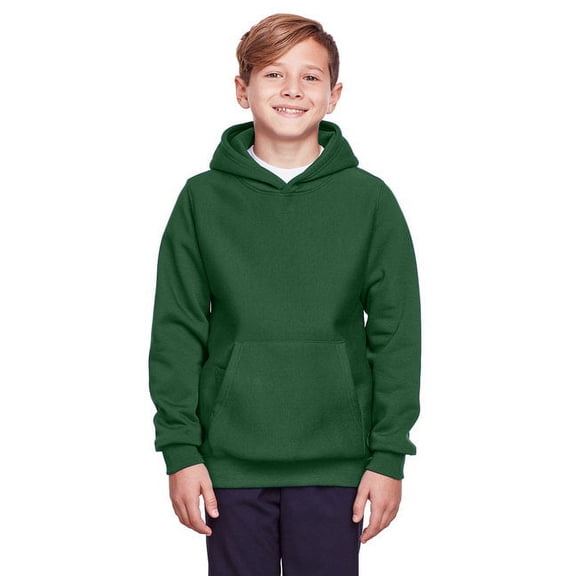 Youth Zone HydroSport™ Heavyweight Pullover Hooded Sweatshirt - SPORT DARK GREEN - M