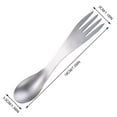 thumbnail image 3 of Tableware Set,Multifunctional Spoon Creative Stainless Steel Spoon Fork Dual Purpose Spoon Fork, 3 of 4
