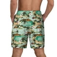 thumbnail image 4 of Fotbe Colorful Hawaii Palms Men’s Swim Trunks Quick Dry Swim Shorts Board Shorts with Mesh Lining-3X-Large, 4 of 9