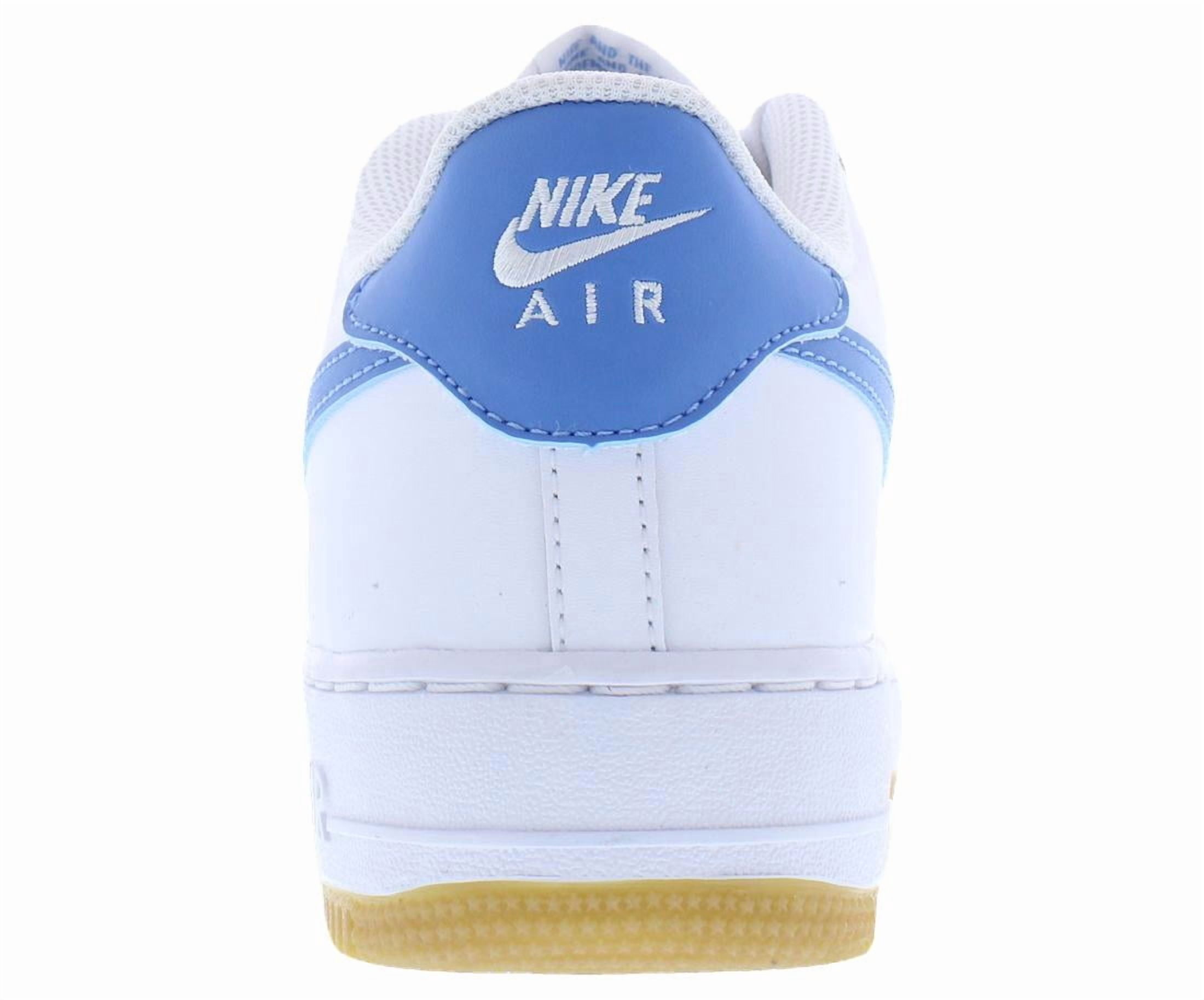 Nike Air Force 1 Leather GS Boys Shoes Size 7, Color: White/Blue Beyond