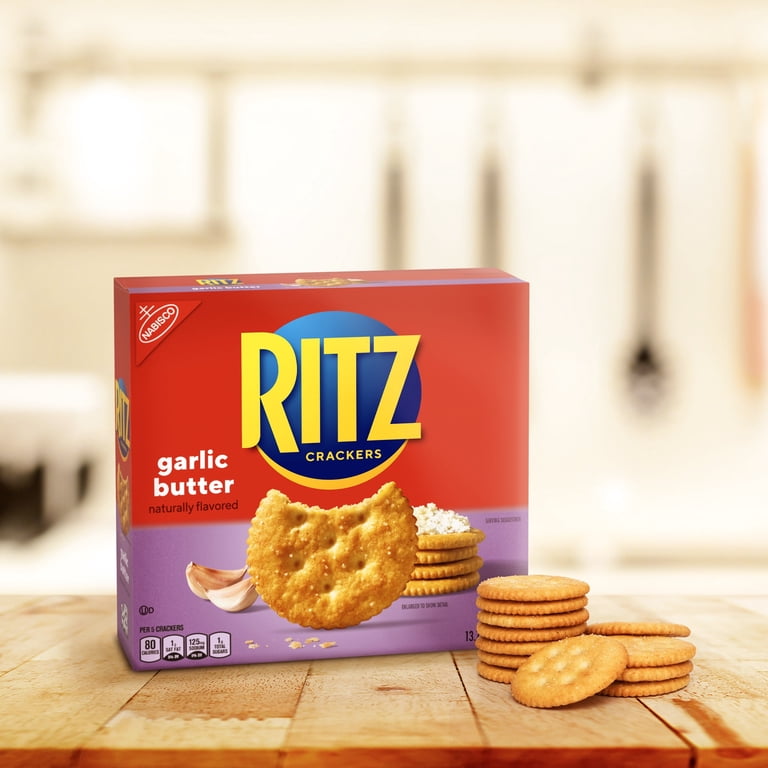 RITZ Garlic Butter Crackers, 13.7 oz (Pack of 8) - Walmart.com