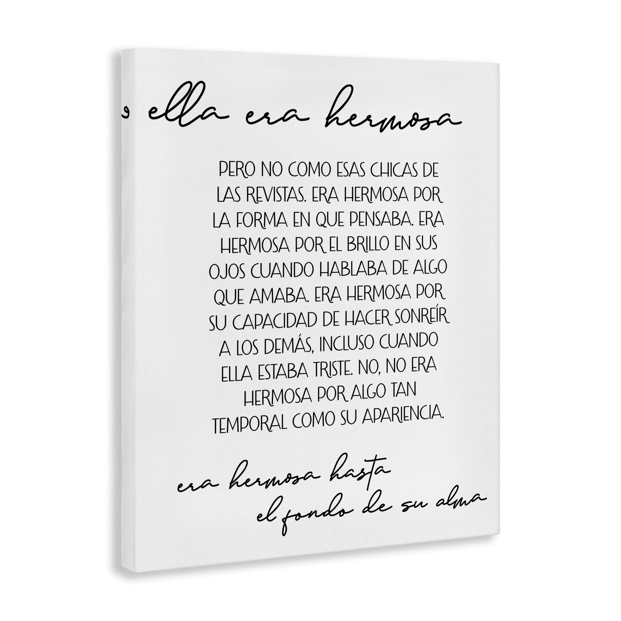 Stupell Industries Ella era Hermosa Inspirational Quotes & Sayings Painting Wrapped Canvas Art Print Wall Art, 24 x 30