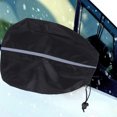 thumbnail image 5 of Himition 1 Pair 33x27cm Auto Side Mirror Covers Car Rear View Back Mirror Protector Mirror Sleeve for Ordinary Vehicle Type (Black), 5 of 6