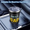 thumbnail image 5 of Birthday Gifts for Dad, Tumbler Stainless Steel Gift for Dad from Daughter Son Kids, Funny Fathers Day Gift, Colorful Best Dad Ever Coffee Drinking Cup 20oz with Lid and Straw, Black, 5 of 6
