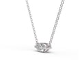 thumbnail image 2 of 1 Carat Marquise Shape Lab Grown Diamond Solitaire Floating Pendant in 14K White Gold, 2 of 5