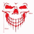 thumbnail image 3 of Car Exterior Decoration - Xotic Tech Auto Front Hood Vinyl Graphic Sticker - Truck Trailer Boat Door Window Decal - 1pcs Red Skull Shape, 3 of 6