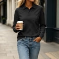 thumbnail image 6 of Byworldtasic Women's Polo Shirts Long Sleeve Golf Polo V Neck Workout Tops UPF 50+ Quick Dry Tennis Athletic Shirts, 6 of 7