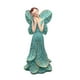 thumbnail image 2 of Estatua de hada de las flores, figura decorativa, artesanía artística, adorno de escritorio, figura de niña Azul, 2 of 7